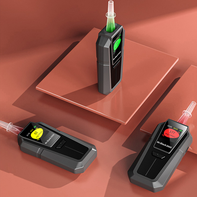 Clean Semiconductor Breathalyzer Portable Breath Tester For Air Blowing Detection