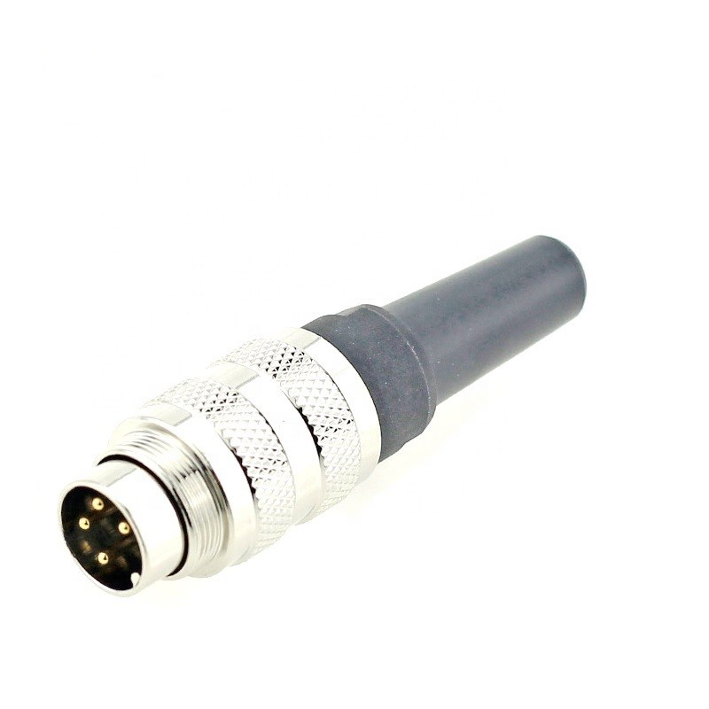Ip67 12 Pole Plug To Socket M16 Miniature Cable Assemblies Straight Pin Molded Plug