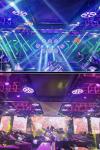 DJ Disco Party Bar Club IP44 LED Fan Background Light for Photoshoot and Stage