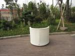 Waterproof White Resin Wicker Chair Set For Home / Restaurant