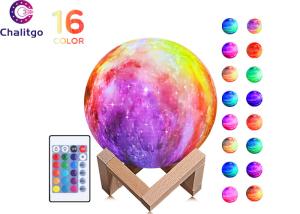 Wholesale 16 Colors 3D Print Star Moon Lamp Light Colorful Change Touch Home Decor from china suppliers