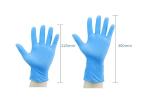 Blue Nitrile Medical Examination Gloves Disposable Non Sterile Powder Free
