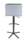 Round T Footrest SGS Brushed Pu Leather Bar Stool