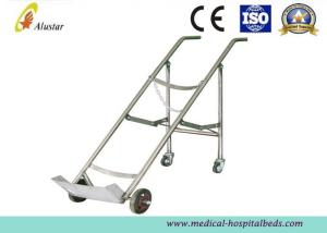 Wholesale Medicine Equipment Stainless Steel Double Feet Trolley For Oxygen Bottle (ALS-A07) from china suppliers