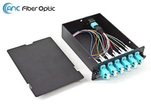 Wholesale Aluminum 12 Fiber MTP Cassette Module MTP-12 To 6 X LC Duplex OM3 Standard Male from china suppliers
