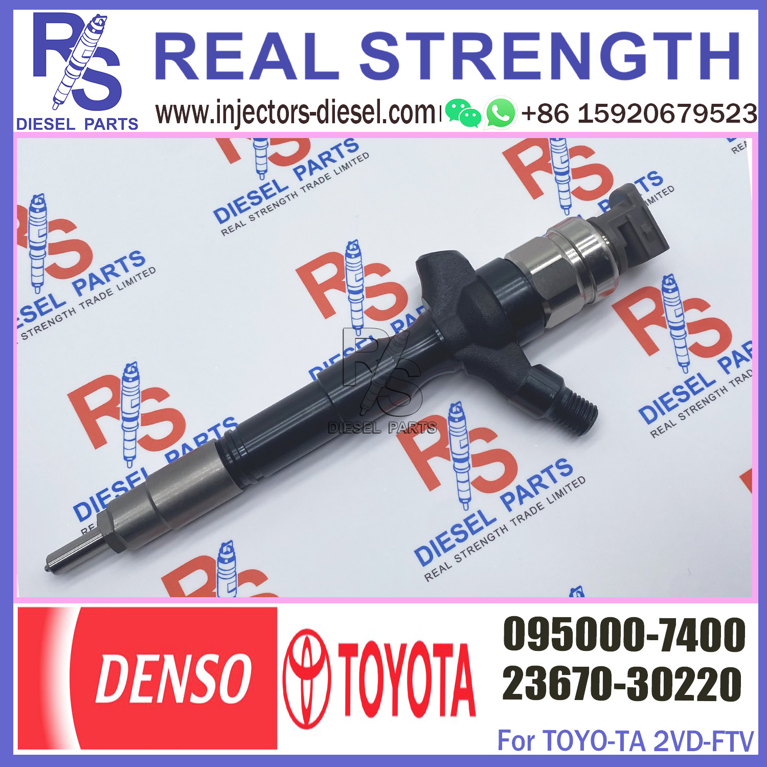 0950007400 Common Rail Diesel Injectors 095000-7400 Unit Injector 095000 7400 For Toyota Hilux