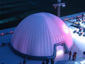 Wholesale UV - Resistance Lighting Dome Party Inflatable Tent For Stage Cover 30m from china suppliers