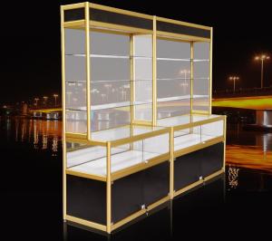 Wholesale High Titanium Alloy Pharmacy Display Cabinet / Metal Pharmacy Cabinet from china suppliers