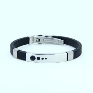 Wholesale Factory Direct Stainless Steel High Quality Silicone Bracelet Bangle LBI114 from china suppliers