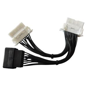Wholesale 1 To 2 Y Female Extension Obdii 16 Pin , automotive Obd Y Splitter Cable from china suppliers