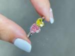 1.795 Carat Lab Made Engagement Rings Twin Heart