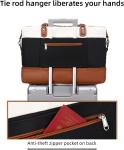 Cavas Weekender Carry on Duffel Travel Bag with Leather Shoes Compartment for
