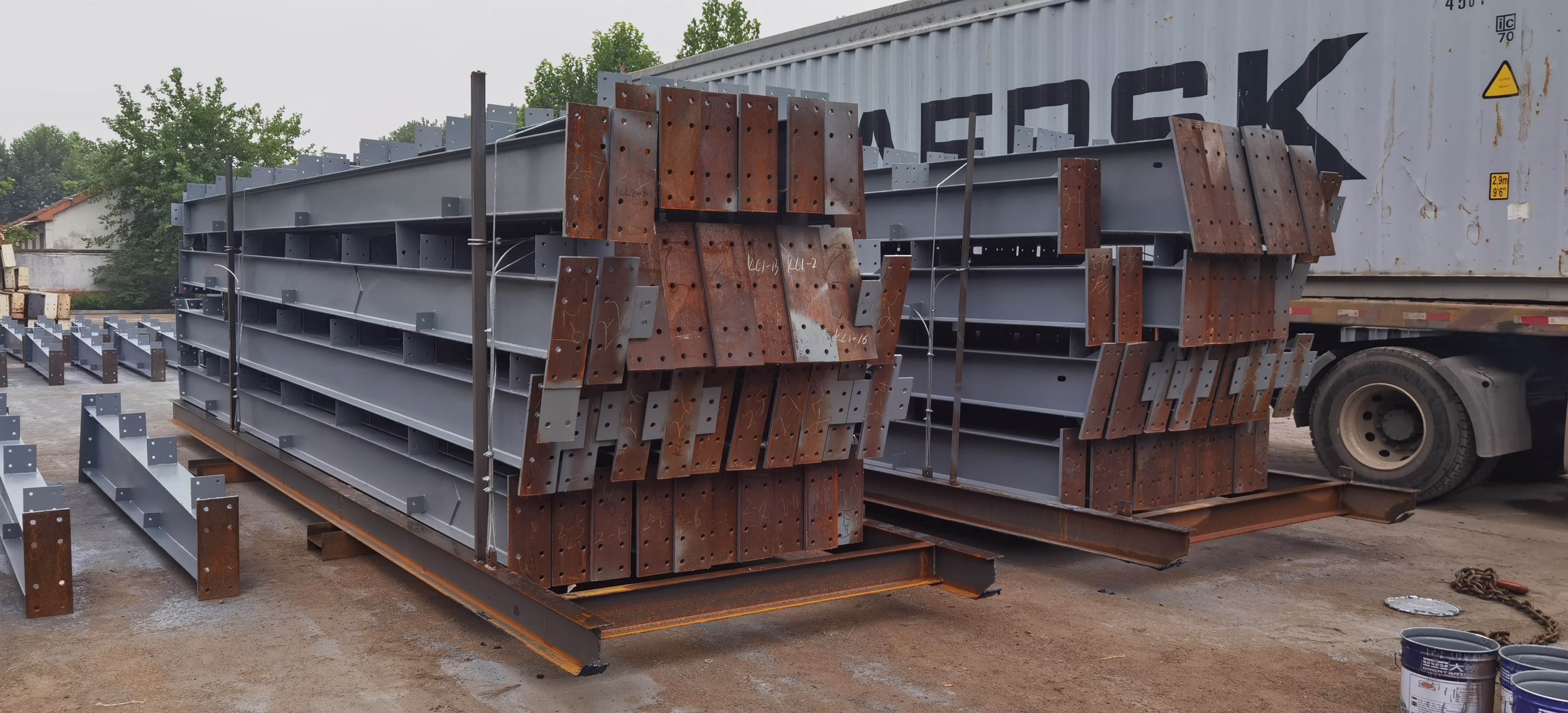 Customized Steel Beam Column Metal Prefab Workshop Construction