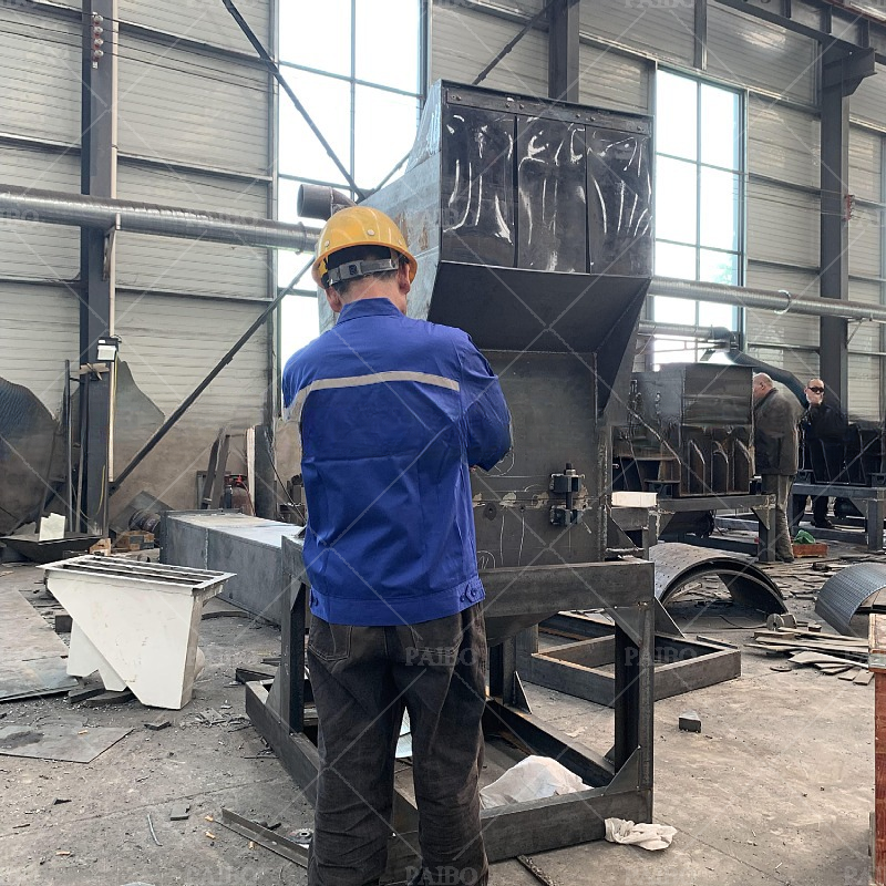 High Safety 3-60t/h Waste Metal Can Steel Double Roll Crusher Machine for Recycling