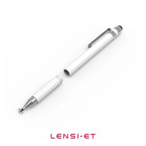 Wholesale 2 In 1 Passive Touch Pen Silver Black Pink White Tablet Phone Touching Pen from china suppliers