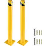 4.5 Inch Diameter Steel Pipe Safety Bollard 48 Inch Height Bollard Post