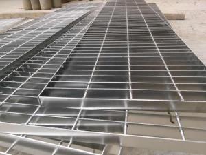 Wholesale Plain Bar Industrial Steel Grating , Steel Floor Panels Polishing Treatment from china suppliers