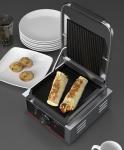 22x22 Electric Panini Grill Stainless Steel Single Contact Sandwich Press