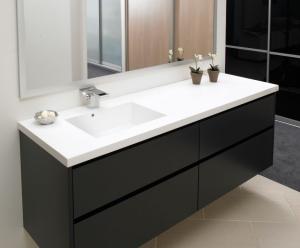 Wholesale Matt lacquer bathroom cabinet,MDF vanity cabinet,double drawer bathroom cabinet from china suppliers