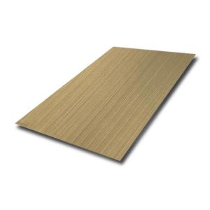 Wholesale 304 316 Hairline Stainless Steel Sheet Pvd Color Brass Copper Finish Stainless Steel Wall Panels from china suppliers