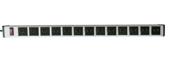 Multifunctional 13 Port USB Charging Power Strip Bar AU / EU / UK / US Plug 5V 2