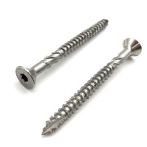 Wholesale Torx / Star Drive Knurled Shoulder Stainless Steel 304 CSK Head Chipboard Screws Decking from china suppliers