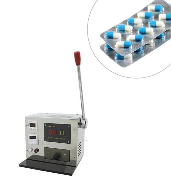 TIANHE BM-III Portable Pill Blister Packing Machine Semi Auto For Pharmaceutical