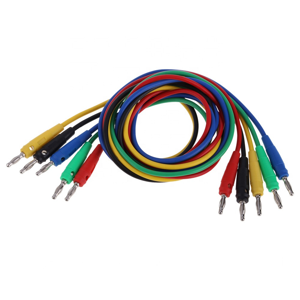 ISO9001 1500V Multimeter Replacement Leads , Multipurpose 4mm Banana Plug Leads