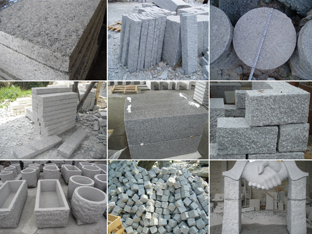 G603 Flamed Granite Stone Paver Bush Hammered Stone 2.61g/Cm3 Density