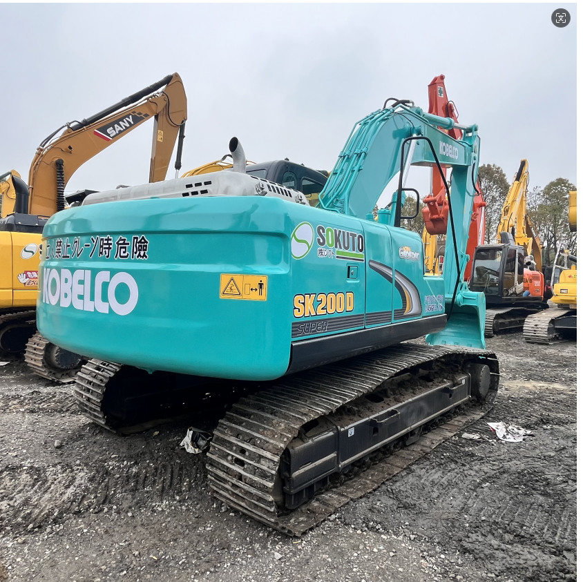 SK200D Kobelco Second Hand Crawler Excavator With 0.93m3 Bucket Capacity