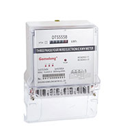 DTS5558 LCD display 3phase 4 wire Kwh meter with ct (current transformer)