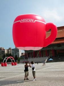 Wholesale customized giant advertising lighting inflatable cup balloon from china suppliers
