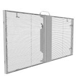 Indoor High Brightness SMD LED Curtain Display Glass Media Display Aluminum Body
