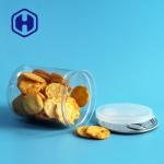 Cashew Biscuits Canned Food Eoe Plastic PET Can Transparent With Aluminum Lid