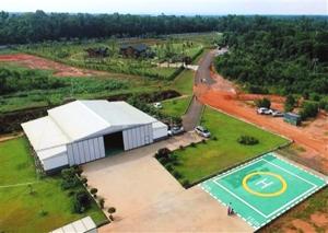 Wholesale Steel Structure Helicopter Hangar Construction Steel Frame Structure Maintenance Workshop from china suppliers