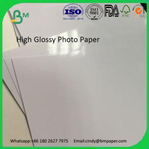 Wholesale 250GSM 300GSM 350GSM one side coated high glossy photo printing paper from china suppliers
