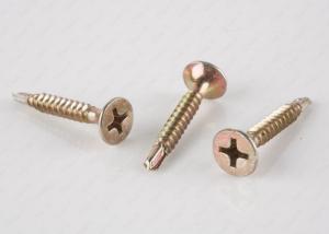 Wholesale Bugle Head Self Drilling Drywall Screws For Thick Metal Cr6 Yellow Zinc Plated from china suppliers