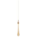 Raindrop Golden Single Head Small Chandelier Luxury Copper Glass Led Hanging