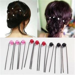 Wholesale Bridal pearl tiara dish made hairpin U-clip pearl hair accessories fork from china suppliers