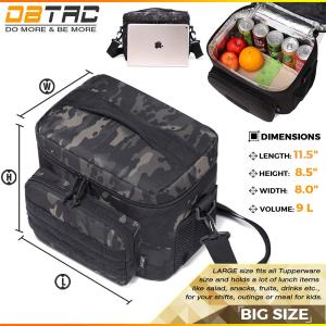 Wholesale Portable Large Leakproof Lunch Bag Adult with Shoulder Strap and Side Pocket from china suppliers