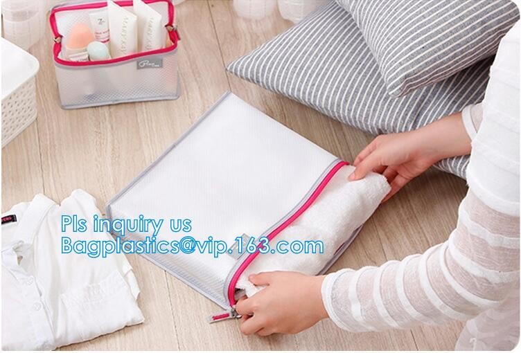 mesh zipper cosmetic bag make up custom high quality bags and cases shopping, Travel Toiletry Pouch Silver Mesh bag