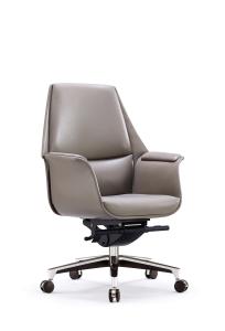 Wholesale luxury medium back office manager leather chair furniture from china suppliers