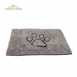 Wholesale Microfiber Chenille Outdoor Pet Gear Placemat for Sloppy Dogs from china suppliers