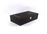 Custom Luxury Wooden Wine Box Pu Leather Material ISO9001 2008 Certification