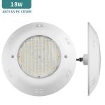 ABS PC Cover 18W Wall Mounted Fiberglass Pool Lights 6500K Waterproof
