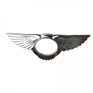 China 3W0853621A Bentley Flying Spur Front Grill Wings Silver Badge Emblem on sale