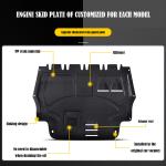 Steel Skid Plate Car Exterior Accessories Engine Splash Shield For Vehicle