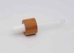 18mm 20mm Bamboo Dropper Cap Essential Oil For Glass Bottle