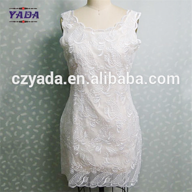 Ladies summer women sexy dresses ladies western designs with embroidery organza dress