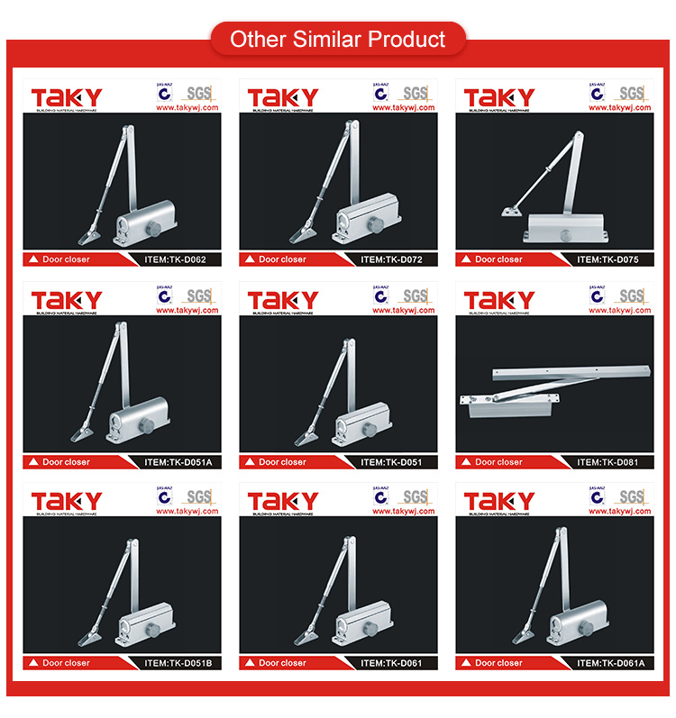 Black White ABS Stainless Steel 800G 1000G Automatic Sensor Door Closer Pull Forces